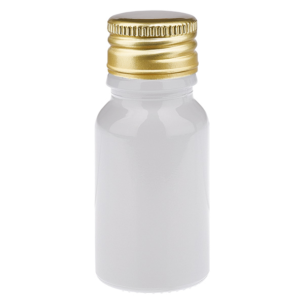 10ml Flasche 11mm Schraubverschluss Alu-Gold Standard WhiteLine UT18/10