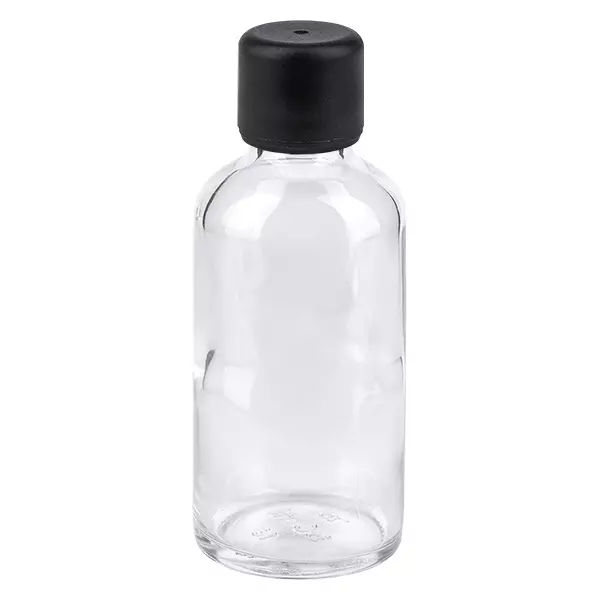 50ml Flasche 6mm Schraubverschluss schwarz Standard ClearLine UT18/50