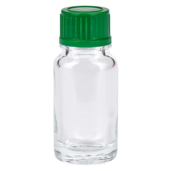10ml Flasche 11mm Schraubverschluss grün Standard ClearLine UT18/10 10ml Flasche 11mm Schraubverschluss grün Standard ClearLine UT18/10