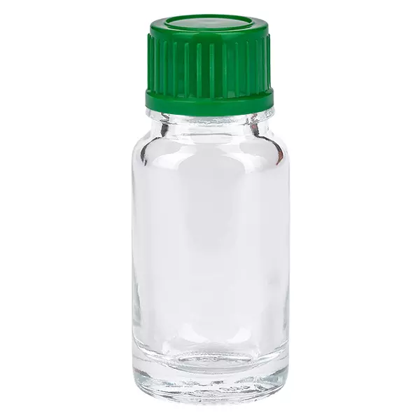 10ml Flasche 11mm Schraubverschluss grün Standard ClearLine UT18/10
