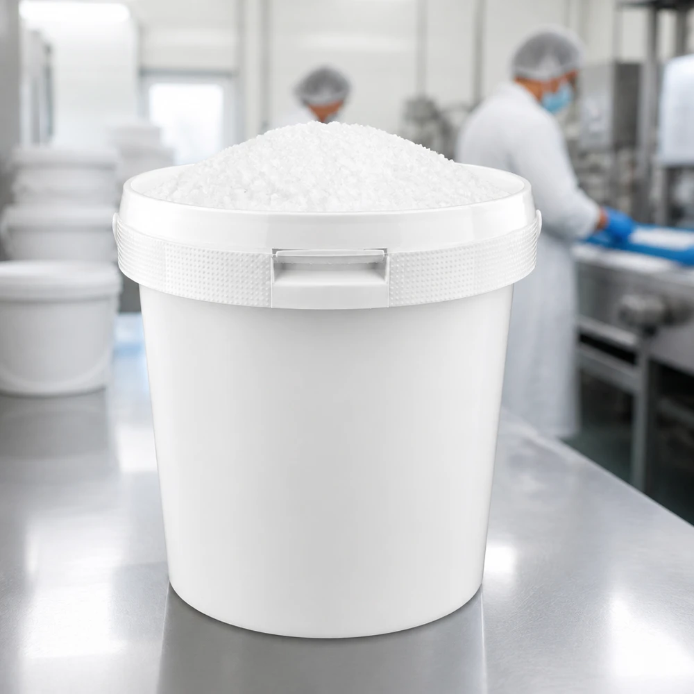 Professioneller 2,5L Kunststoffbehälter Weiß mit Deckel für Zucker Salz und Granulate