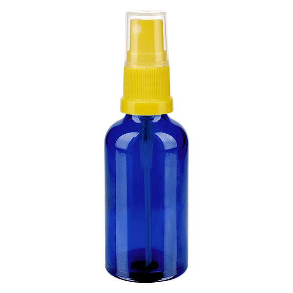 50ml Sprayflasche gelb/transparent Standardverschluss BlueLine UT18/50