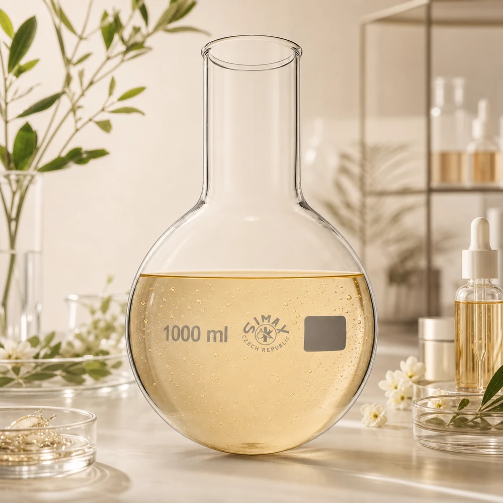 Rundkolben 1000ml mit großer Halsöffnung aus temperaturbeständigem Borosilikatglas gefertigt