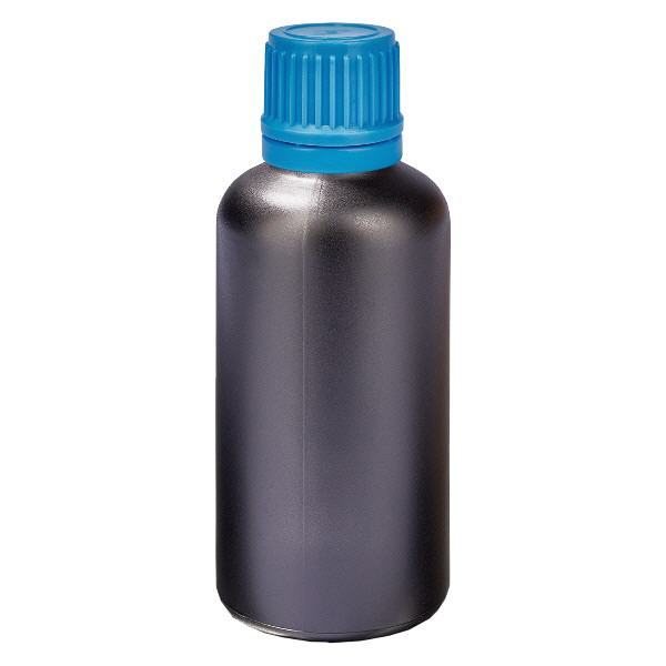 50ml Flasche 11mm Schraubverschluss blau Originalitätsverschluss BlackLine UT18/50