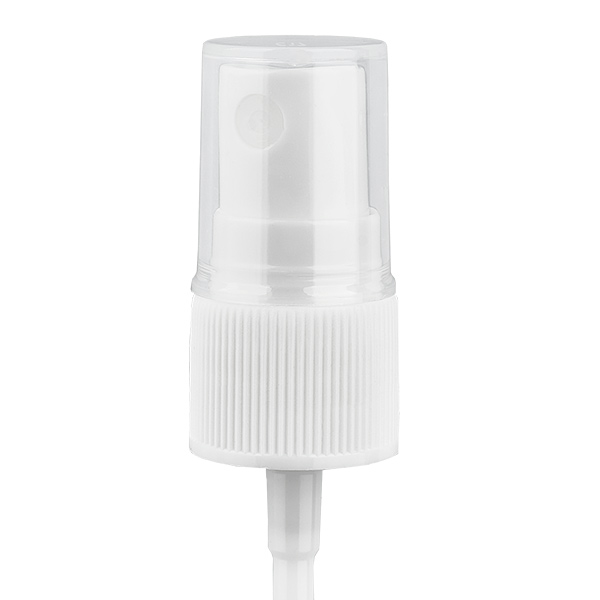 Pumpzerstäuber weiß inkl Kappe 18mm Pumpzerstäuber weiß inkl Kappe 18mm
