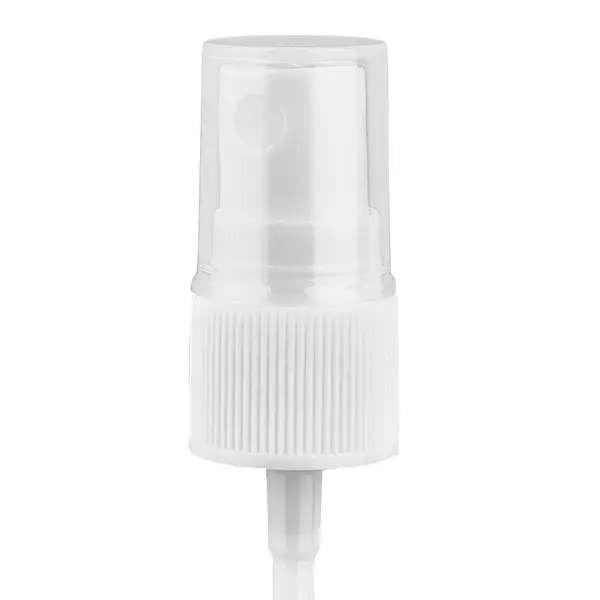 Pumpzerstäuber weiß inkl Kappe 18mm Pumpzerstäuber weiß inkl Kappe 18mm