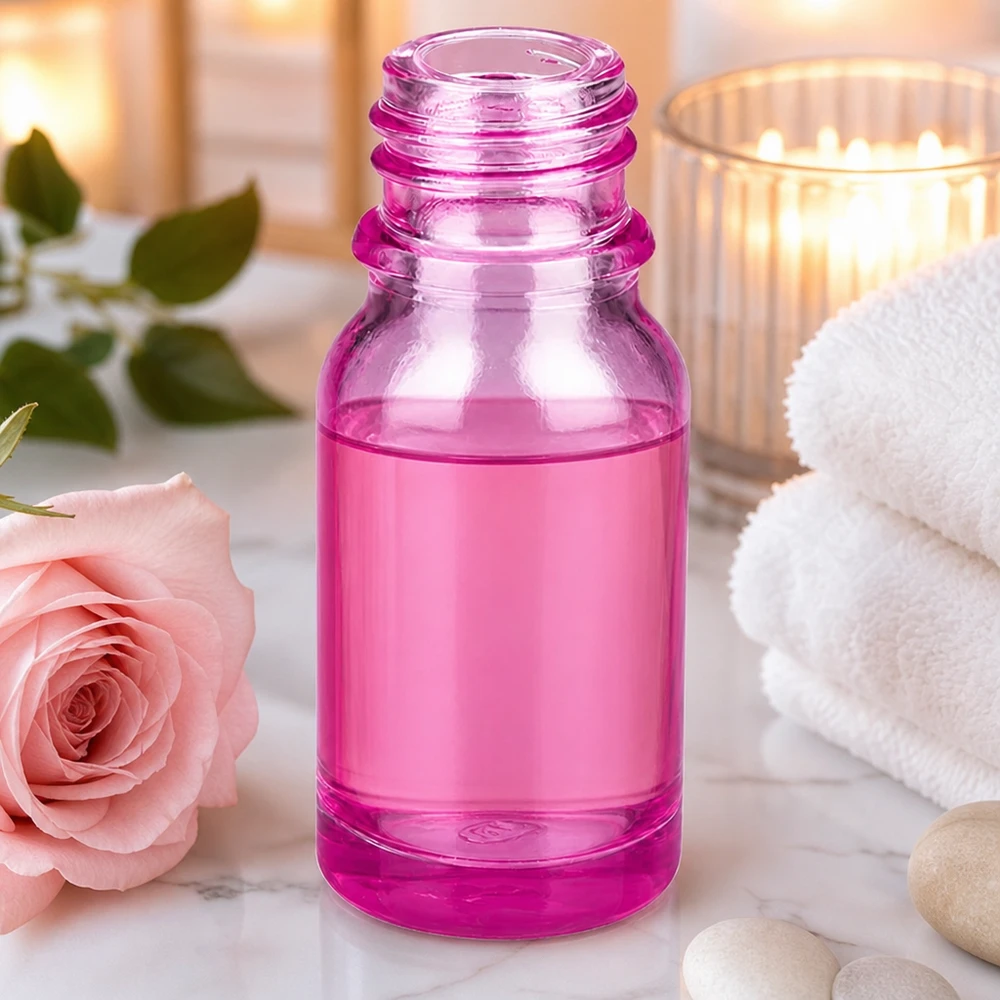 10ml Apothekenflasche PurpleLine UT18/10 UNiTWIST Transparente 10ml Flasche PurpleLine UT18/10 UNiTWIST in pink für pharmazeutische Anwendungen