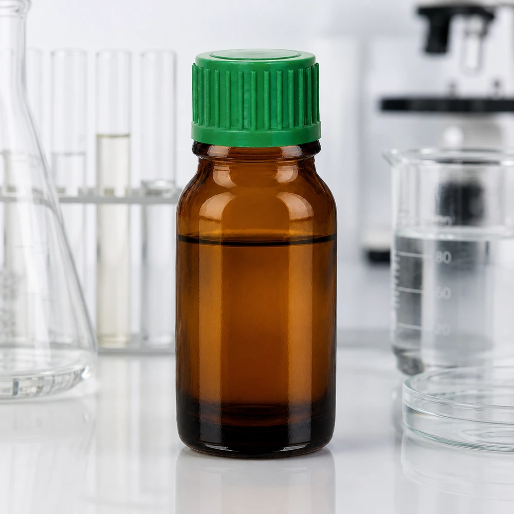 Langlebige 10ml Glasflasche braun mit dichtem grünem Verschluss für wiederverwendbare Anwendungen