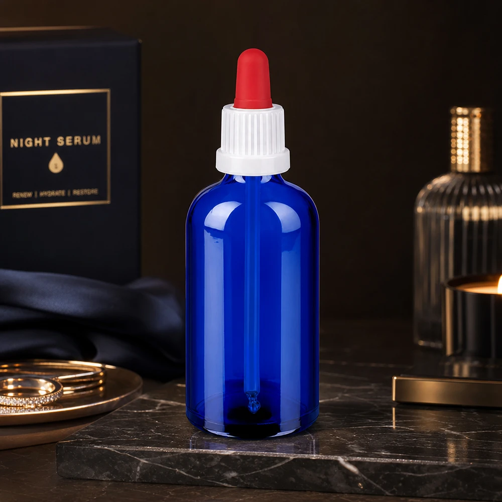 Laborqualität Tropferflasche 100ml chemikalienresistent mit auslaufsicherem Schraubverschluss
