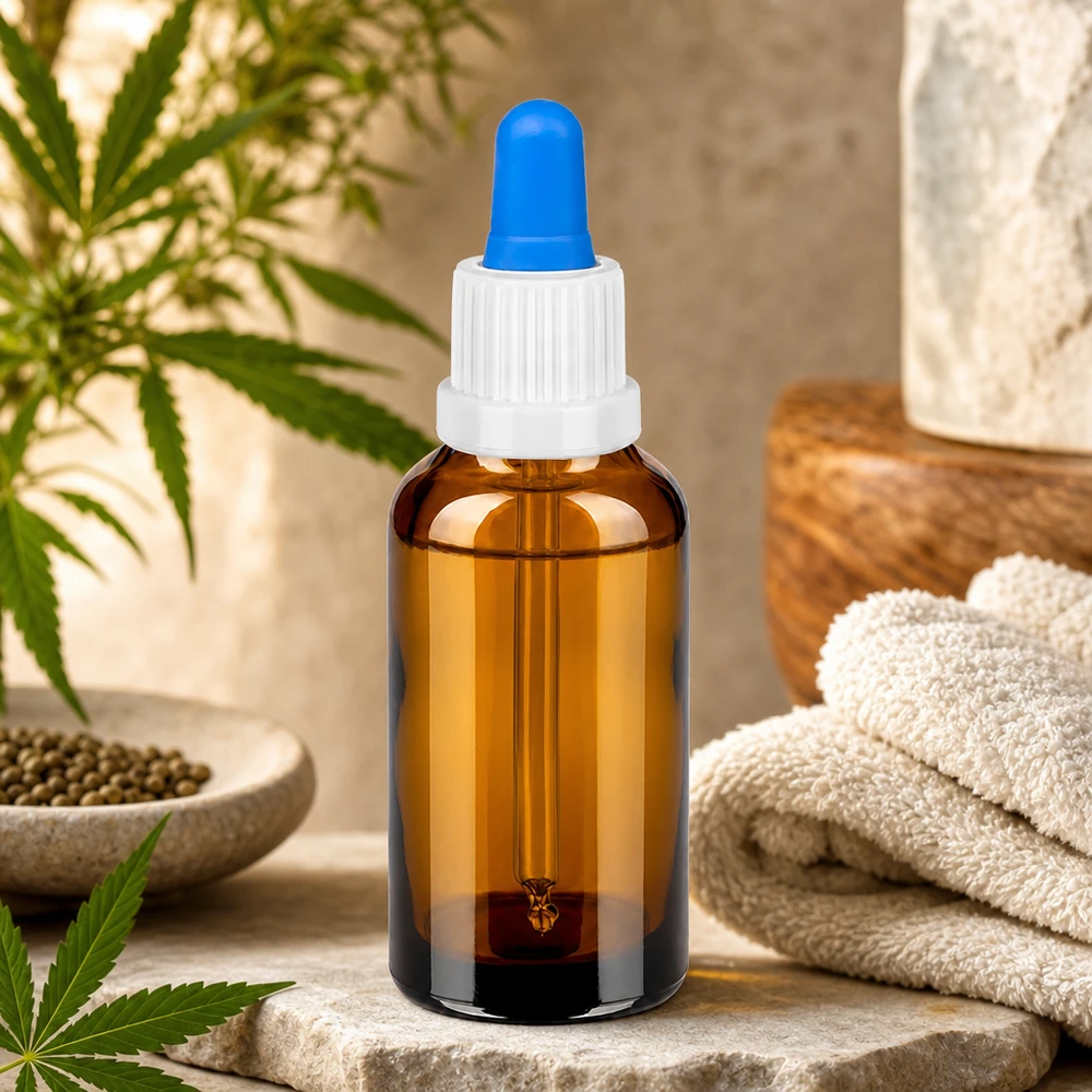 30ml Pipettenflasche weiß/blau Originalitätsverschluss BrownLine UT18/30 Laborqualität 30ml Braunglasflasche mit auslaufsicherem Pipettensystem für Profis