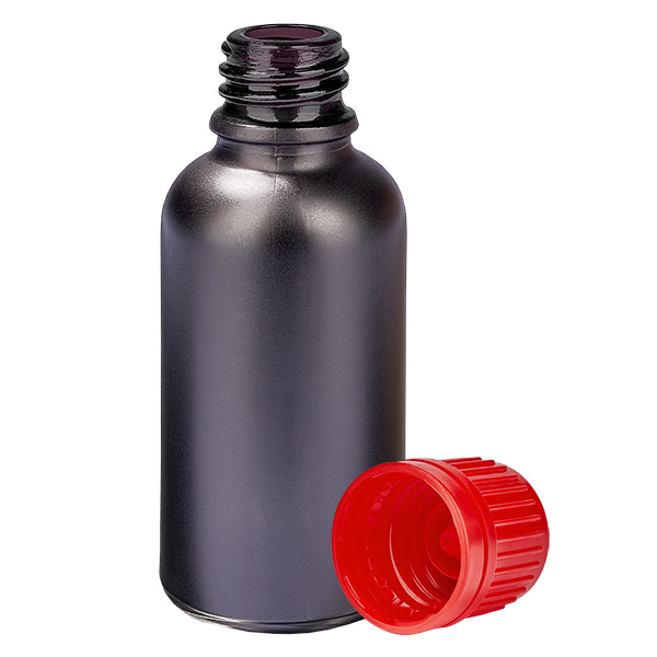 30ml Flasche 11mm Schraubverschluss rot Originalitätsverschluss BlackLine UT18/30 30ml Flasche 11mm Schraubverschluss rot Originalitätsverschluss BlackLine UT18/30