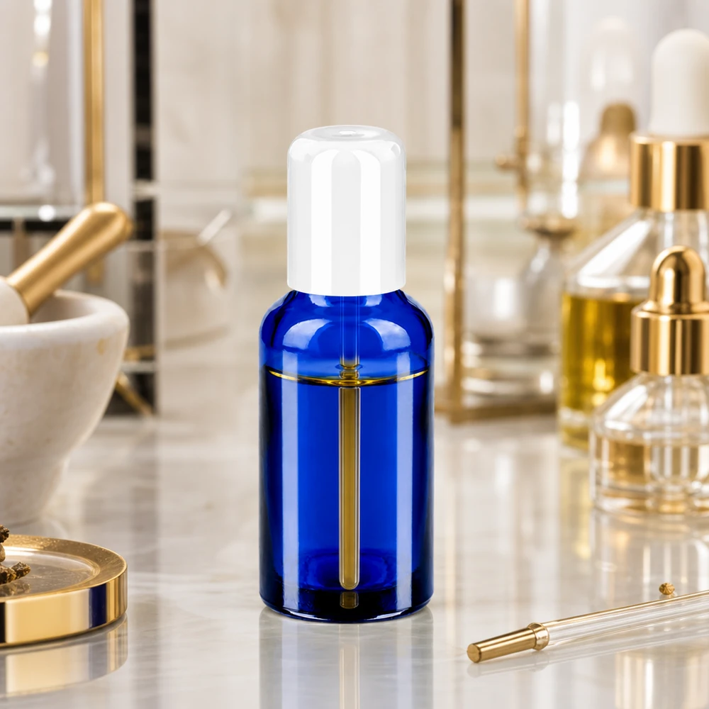 Vielseitige 30ml Glasflasche mit Roll-On Applikator für Parfums Seren und Massageöle