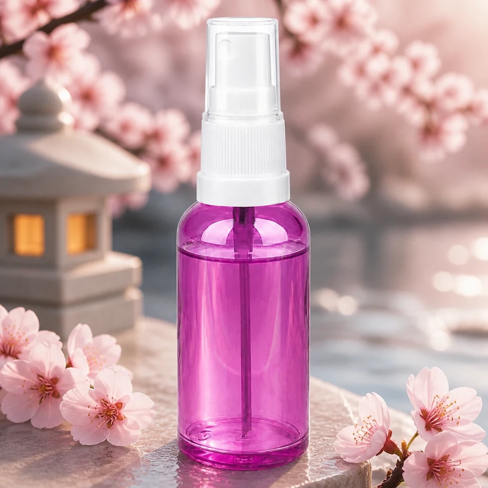 50ml Sprayflasche weiss/transparent Standard PurpleLine UT18/50 Hochwertige 50ml Sprayflasche aus transparentem lila Kunststoff mit Zerstäuberfunktion