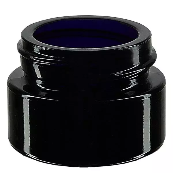 Kosmetikdose Violettglas 15ml, ohne Deckel Kosmetikdose Violettglas 15ml, ohne Deckel