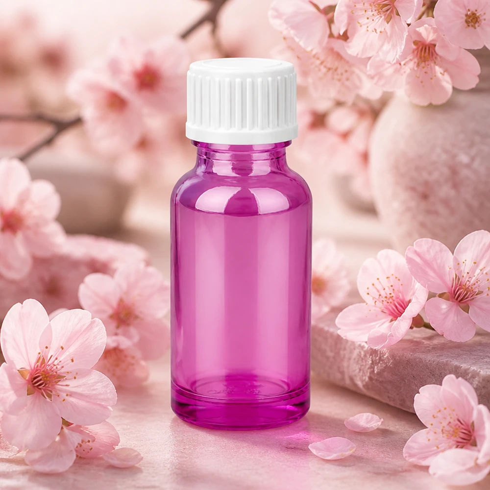 Nachfüllbare 20ml Violettglasflasche mit standardisiertem 18/20 Gewinde für Pipetten
