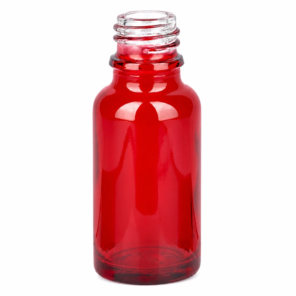 20ml Apothekenflasche RedLine UT18/20 UNiTWIST 20ml RedLine Apothekenflasche aus robustem roten Glas mit UNiTWIST UT18/20 Schraubverschluss