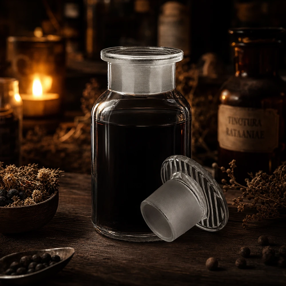 Rundschulterfl. 100ml klar Weithals Glasstopfen Vintage Aufbewahrungsflasche Glas 100ml Rundschulter Weithals mit konischem Glasstopfen