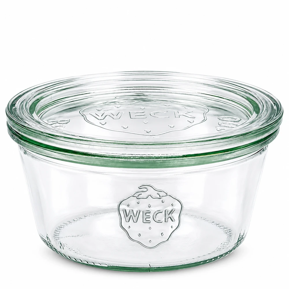 290ml Sturzglas niedrig mit Glasdeckel WECK RR100 WECK Sturzglas 290ml niedrig mit Glasdeckel RR100 Einmachglas transparent für Konservierung und Aufbewahrung