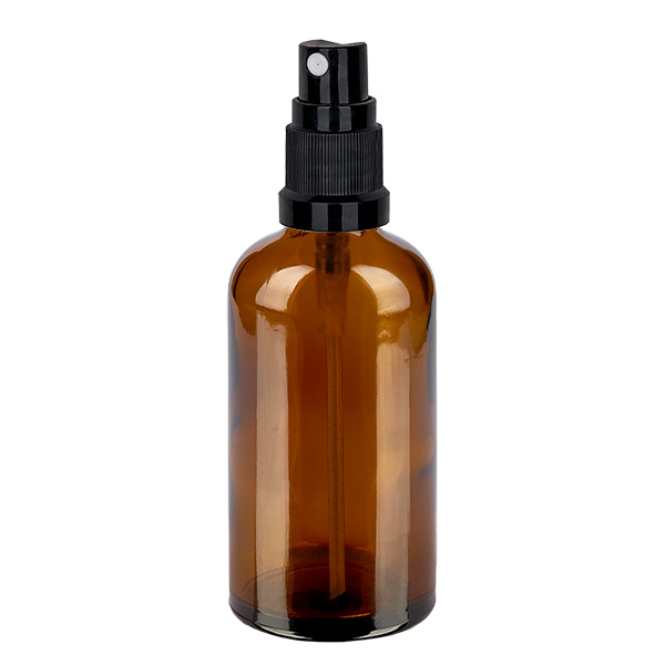 100ml Sprayflasche schwarz Standardverschluss BrownLine UT18/100