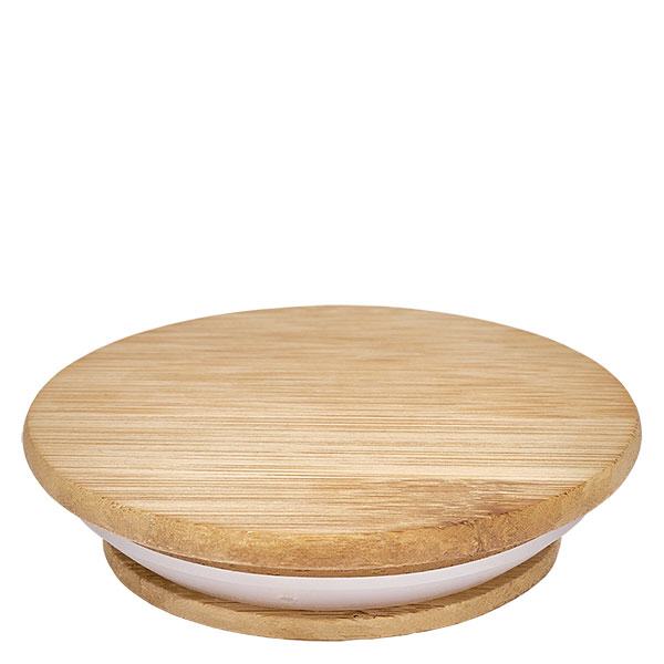 Holzdeckel (Buche) unbedruckt für WECK RR80 Holzdeckel Version A für WECK RR80 Gläser aus natürlichem Holz mit weißem Dichtungsring rund