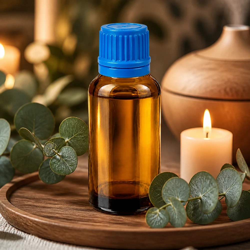 30ml Flasche 11mm Schraubverschluss blau Originalitätsverschluss BrownLine UT18/30 30ml BrownLine Glasflasche mit 11mm Öffnung und blauem Schraubverschluss für Pharmazie