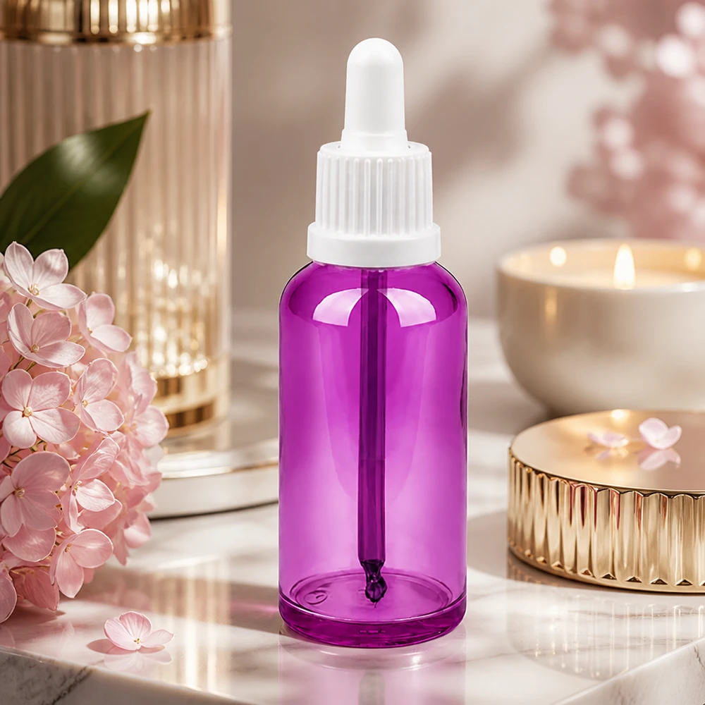 50ml Pipettenflasche weiss Originalität Schraubverschlusserschluss PurpleLine UT18/50 Hygienische 50ml Pipettenflasche mit auslaufsicherem Verschluss für Labor und Kosmetikbereich