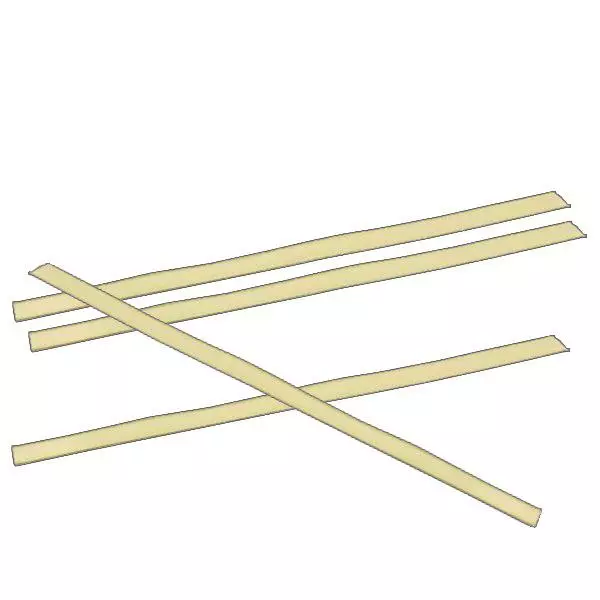 Clipbandverschluss flach gold (100er Pack) 120mm