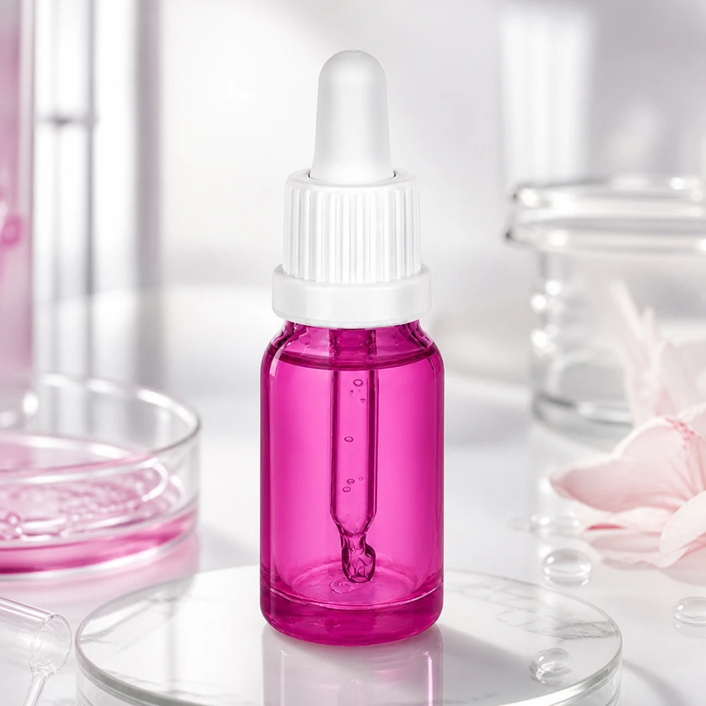 Serumflasche 10ml violettes Glas mit Pipettenverschluss OV PurpleLine UT18/10