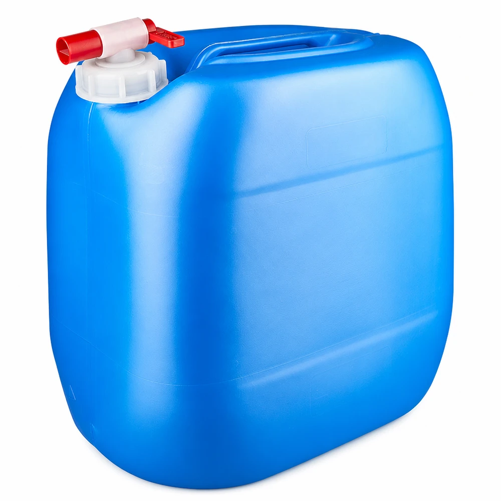 Kanister 30 Liter blau mit Auslaufhahn Lebensmittelechter Kanister 30 Liter Blau mit Auslaufhahn für Wasser und Getränke