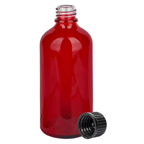 100ml Flasche 11mm Schraubverschluss schwarz Standard RedLine UT18/100 100ml Flasche 11mm Schraubverschluss schwarz Standard RedLine UT18/100