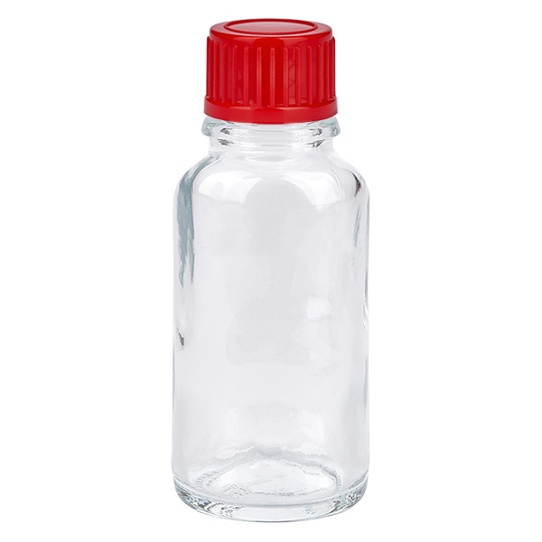 20ml Flasche 11mm Schraubverschluss rot Standard ClearLine UT18/20 20ml Flasche 11mm Schraubverschluss rot Standard ClearLine UT18/20