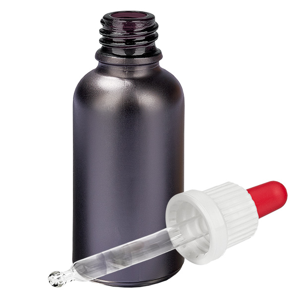 30ml Pipettenflasche weiß/rot Originalitätsverschluss BlackLine UT18/30 30ml Pipettenflasche weiß/rot Originalitätsverschluss BlackLine UT18/30