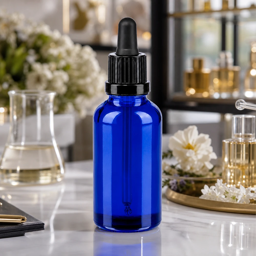 30ml Pipettenflasche schwarz Originalitätsverschluss BlueLine UT18/30 Professionelle 30ml Pipettenflasche BlueLine für hygienische Aufbewahrung von Flüssigkeiten