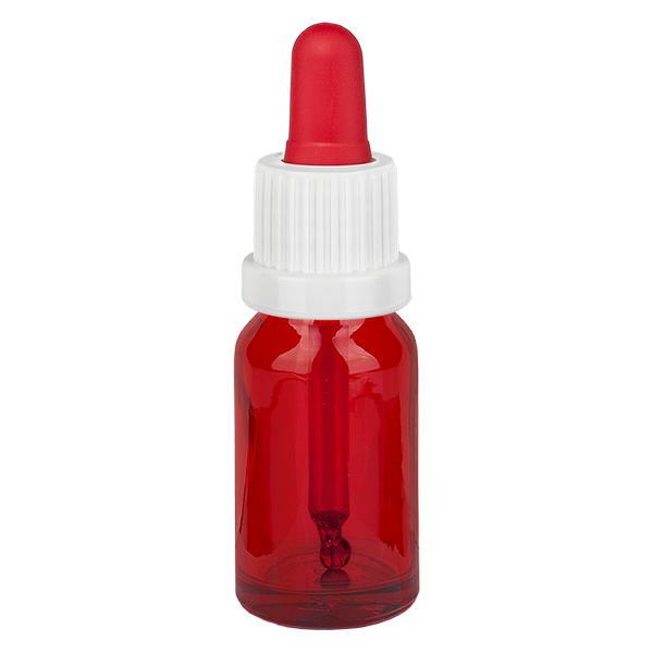 10ml Pipettenflasche weiß/rot Originalitätsverschluss RedLine UT18/10