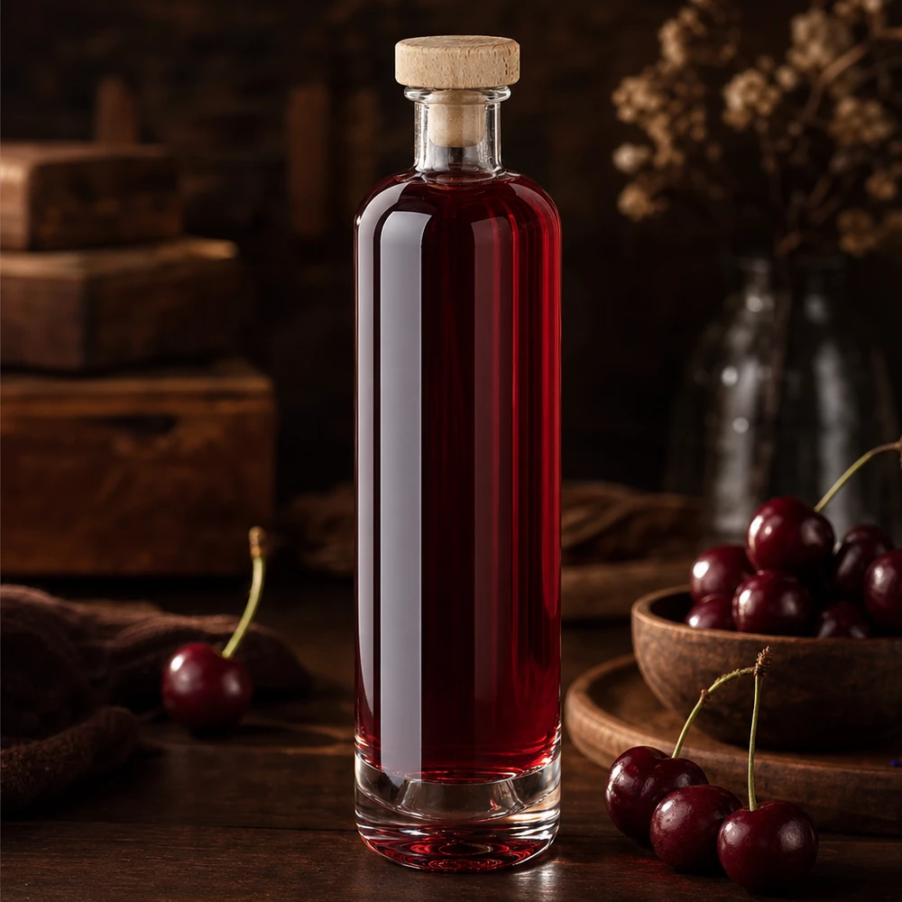 500ml Glasflasche "Ella" mit Holzgriff-Korken UNiTWIST 500ml Glasflasche "Ella" mit Holzgriff-Korken UNiTWIST
