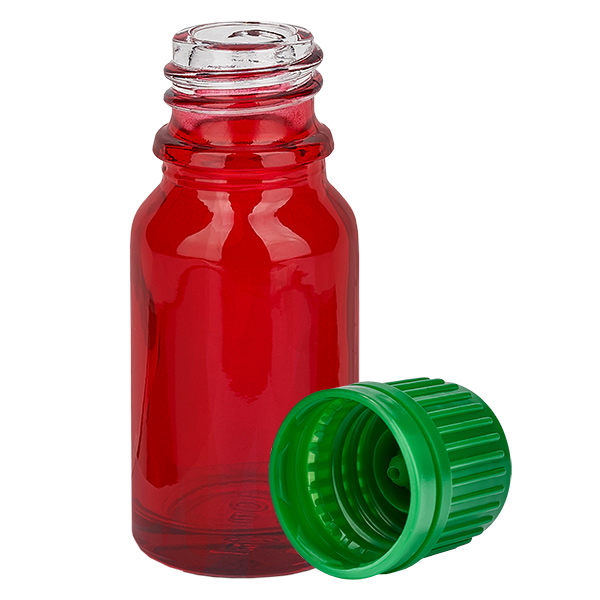 10ml Flasche 11mm Schraubverschluss grün Originalitätsverschluss RedLine UT18/10 10ml Flasche 11mm Schraubverschluss grün Originalitätsverschluss RedLine UT18/10