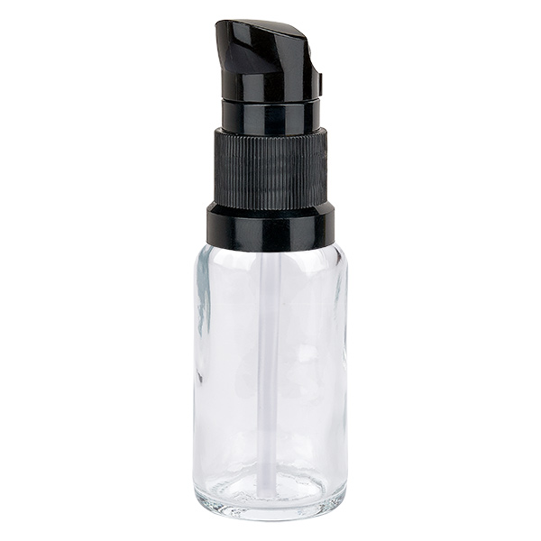 20ml Pumpflasche schwarz Standardverschluss ClearLine UT18/20 20ml Pumpflasche schwarz Standardverschluss ClearLine UT18/20