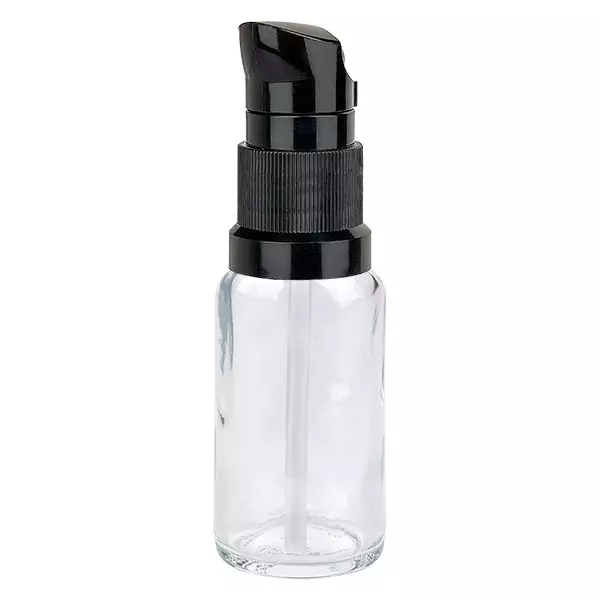20ml Pumpflasche schwarz Standardverschluss ClearLine UT18/20 20ml Pumpflasche schwarz Standardverschluss ClearLine UT18/20