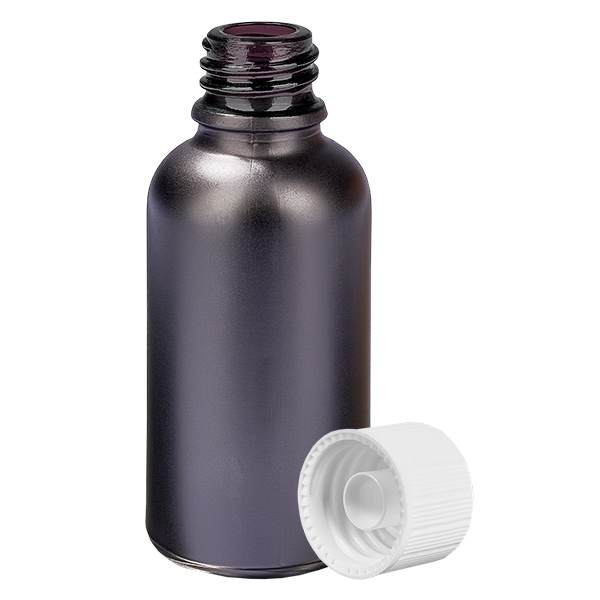 30ml Flasche 11mm Schraubverschluss weiß Standard BlackLine UT18/30 30ml Flasche 11mm Schraubverschluss weiß Standard BlackLine UT18/30