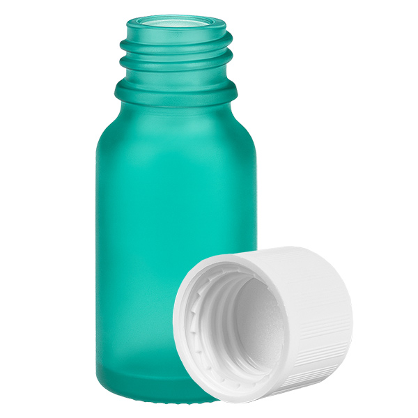 10ml Flasche 11mm Schraubverschluss weiß Standard Kindersicherung GreenLine UT18/10 10ml Flasche 11mm Schraubverschluss weiß Standard Kindersicherung GreenLine UT18/10