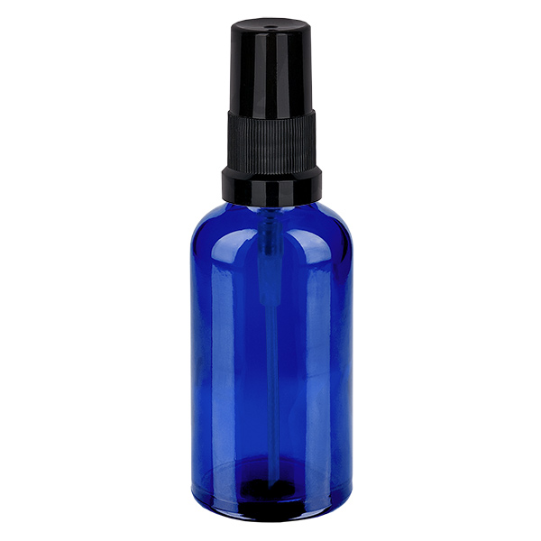 50ml Sprayflasche schwarz Standardverschluss BlueLine UT18/50