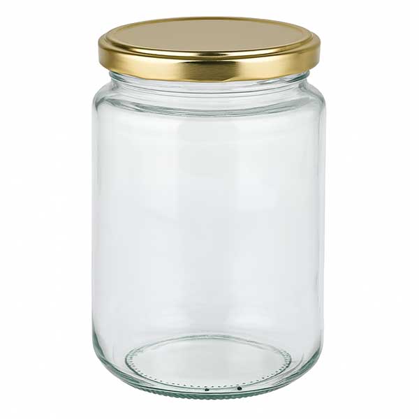 382ml Rundglas mit BasicSeal Deckel gold UNiTWIST