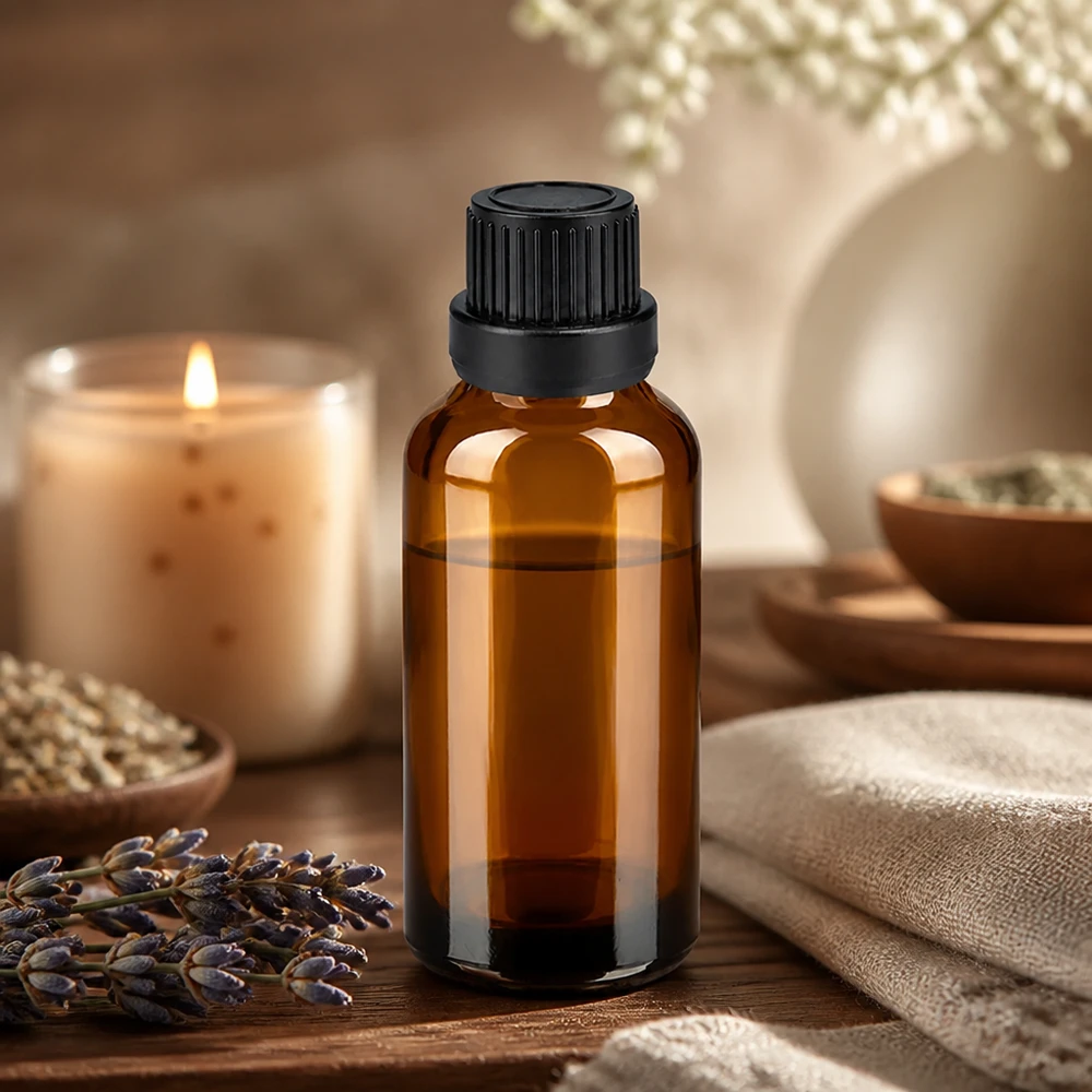 Umweltfreundliche 30ml Glasflasche wiederverwendbar für nachhaltige Kosmetik und Wellness