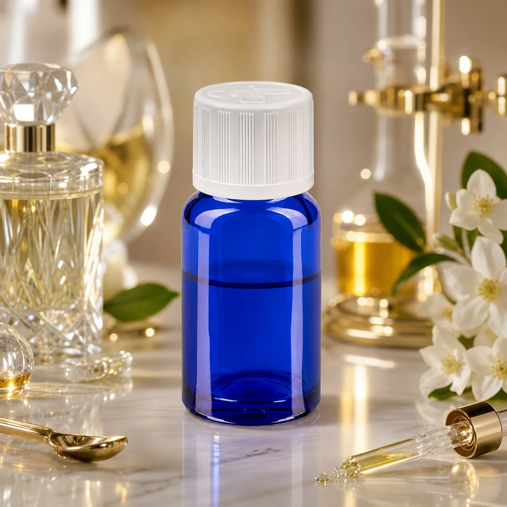 10ml Flasche 11mm Schraubverschluss weiß Standard Kindersicherung BlueLine UT18/10