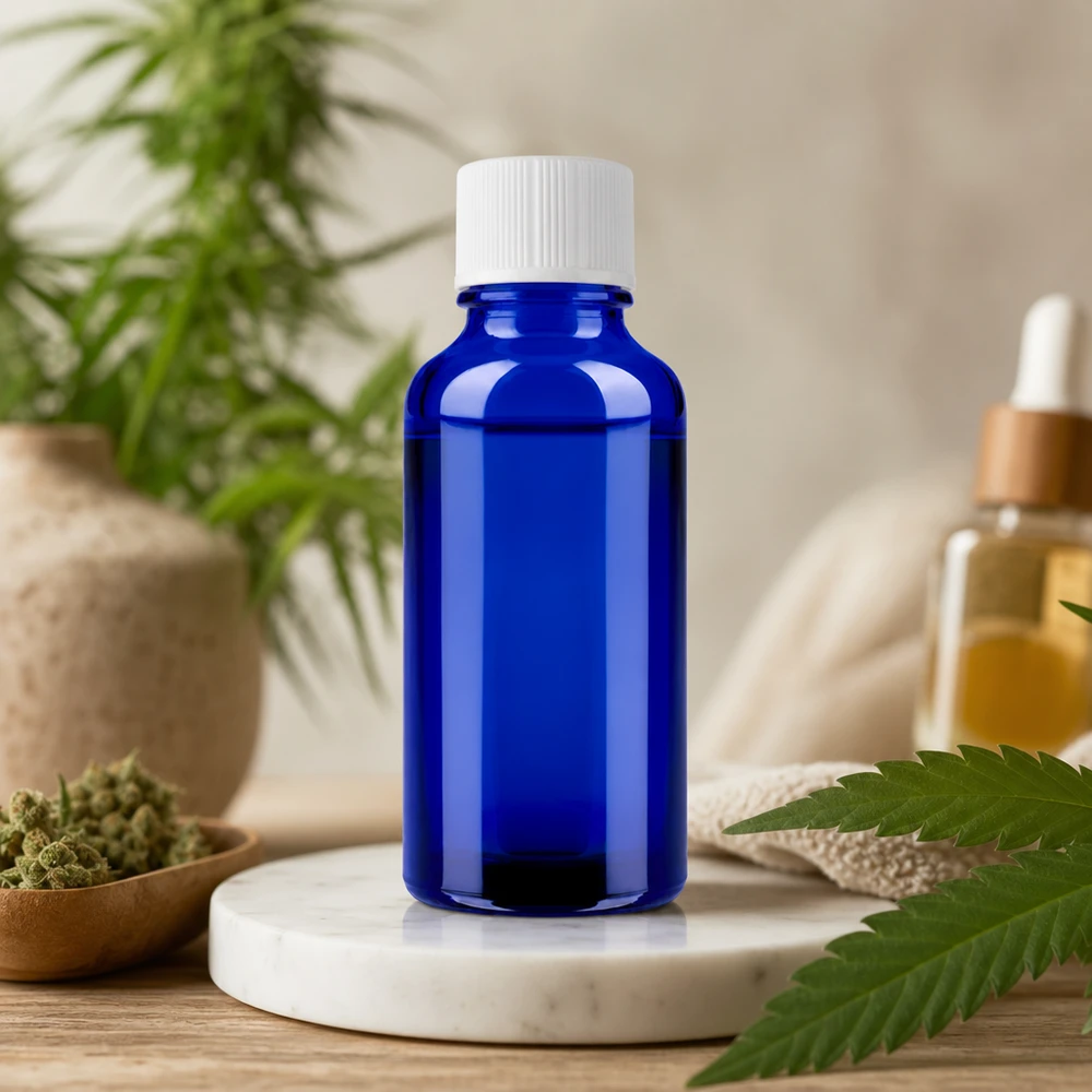 30ml Flasche 11mm Schraubverschluss weiß Standard BlueLine UT18/30 Handliche 30ml Glasflasche in Standardgröße für Naturheilkunde und Homöopathie