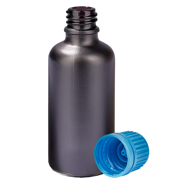 50ml Flasche 11mm Schraubverschluss blau Originalitätsverschluss BlackLine UT18/50 50ml Flasche 11mm Schraubverschluss blau Originalitätsverschluss BlackLine UT18/50