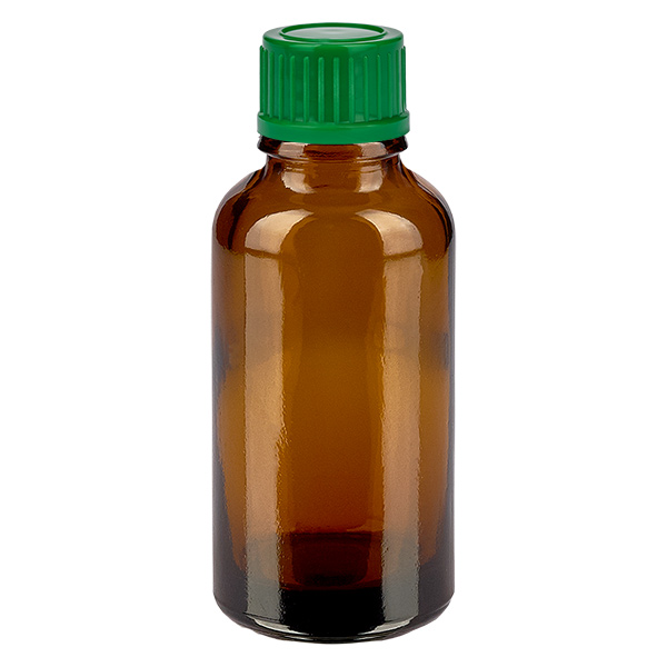 30ml Flasche 11mm Schraubverschluss grün Standard BrownLine UT18/30