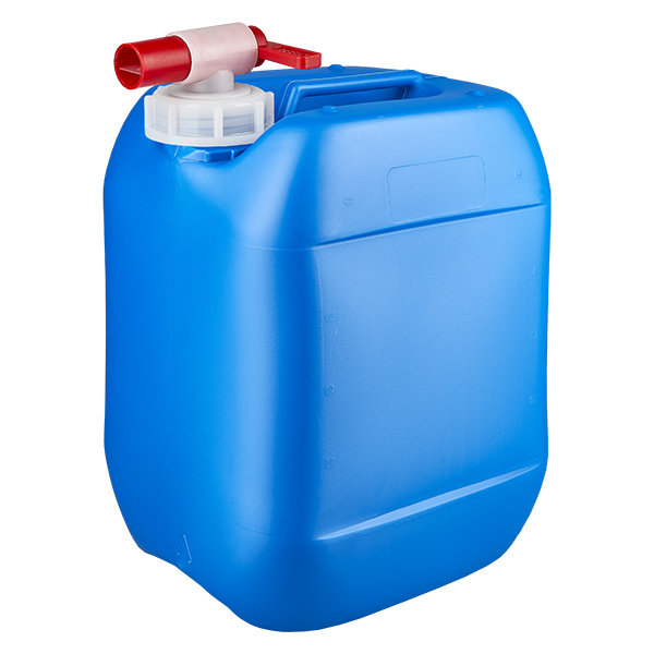Kanister 10 Liter blau mit Auslaufhahn