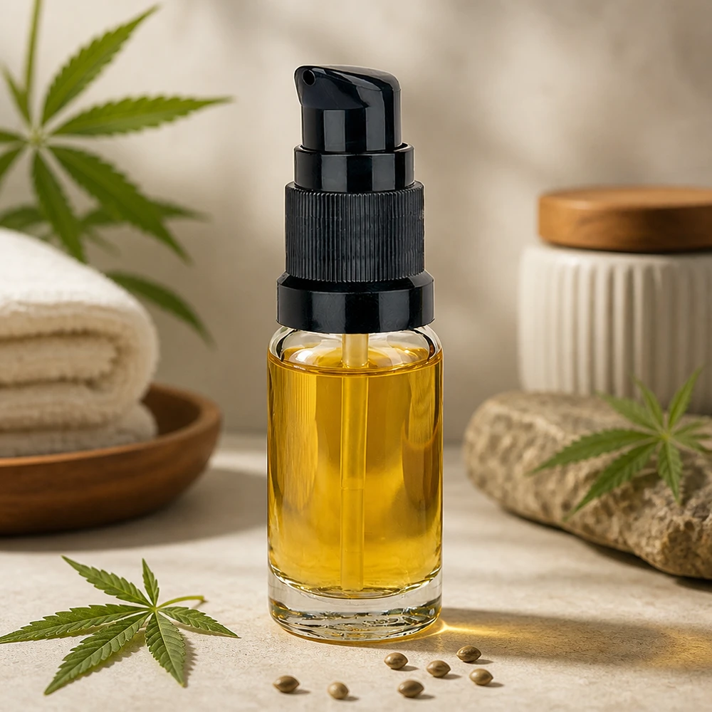 10ml Klarglasflasche mit schwarzem Standardpumpkopf UT18 für Serumabfüllung