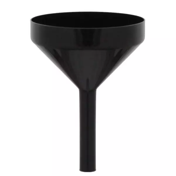 Mini Kunststofftrichter, schwarz Mini Kunststofftrichter, schwarz